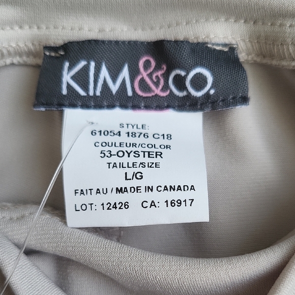 KIM&CO Cream Pants - Picture 3 of 4